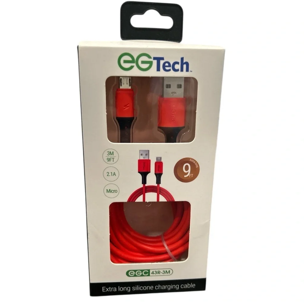 Red Micro USB Charging Cable